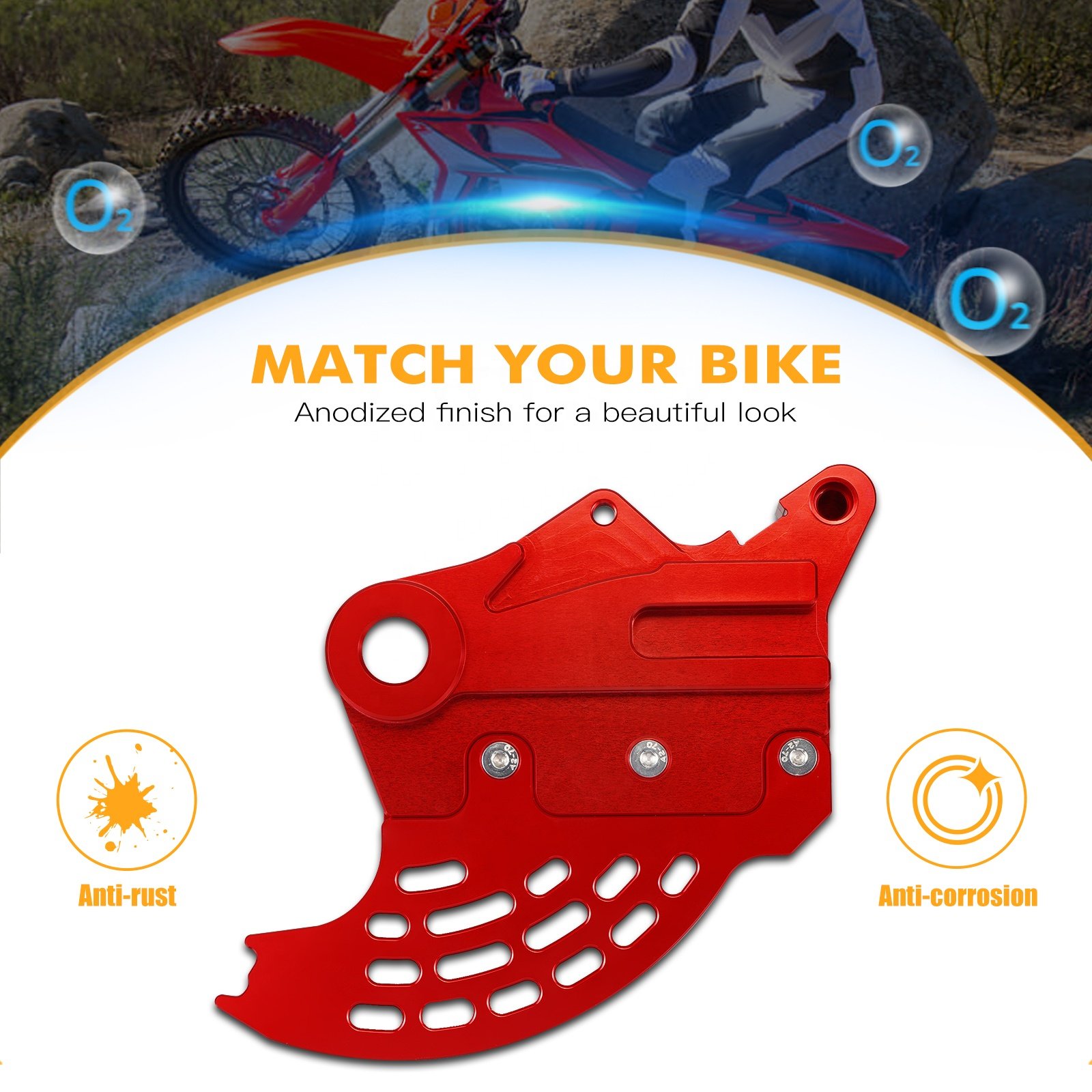 NiceCNC CNC Caliper Support Rear Brake Disc Guard for Beta RR 125 200 250 300 2019-2022 2023 2024