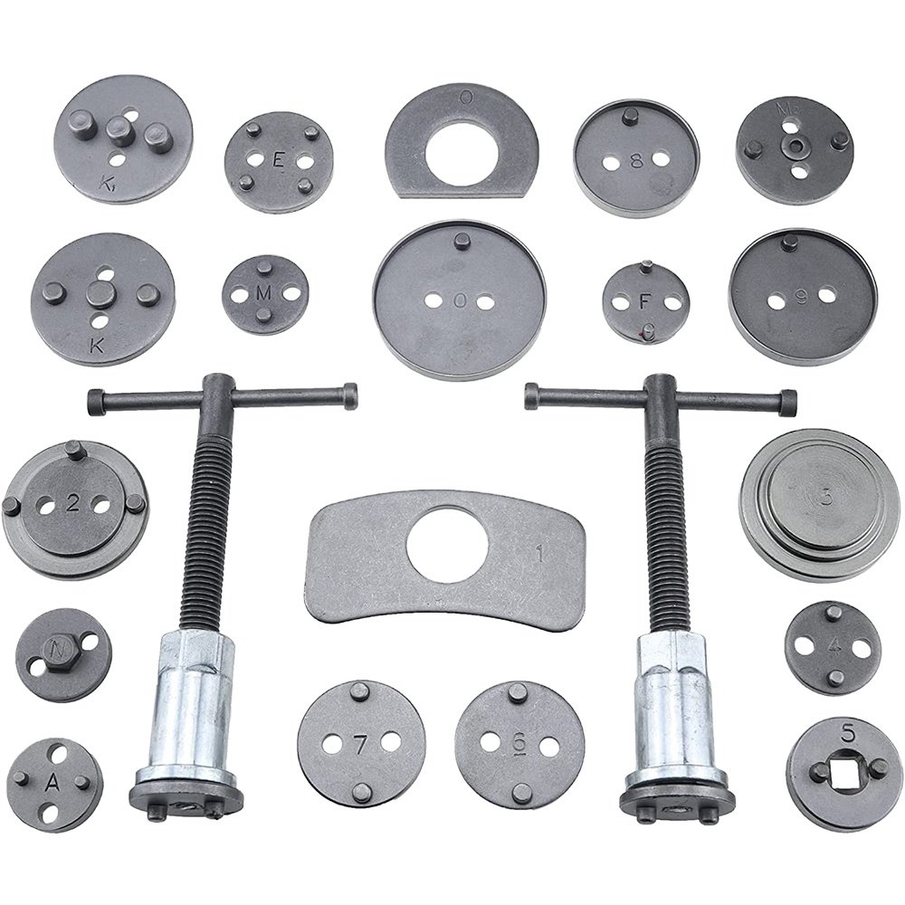 VIKTEC China Auto Tool 21pcs Car Brake Pad/Caliper Booster Piston Wind Back Repair Tool Kit(VT01027)
