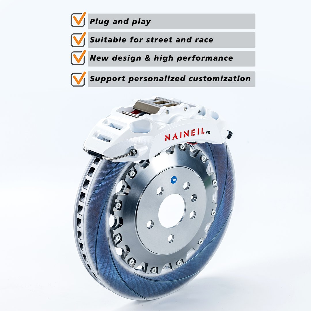 Performance Brake Kit 6 Piston Tuning Brake Systems NS6 Universal Brake Calipers for BMW E36 E46 E90 E91 E92 E93 M3 E60 M5