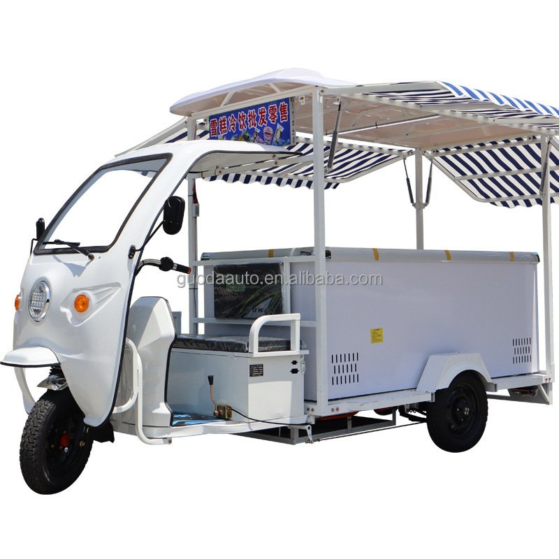 Electric Refrigerated Tricycle Cheap Price Ice Cream 3 Wheels Tricycle