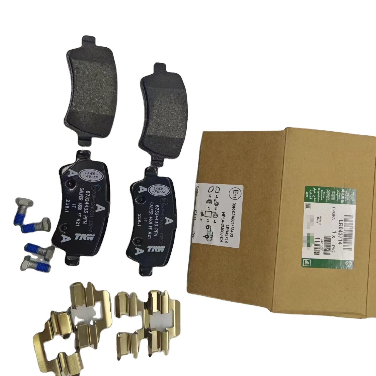 Land Rover Evoque Freelander II Rear Brake Pads with Clamps and Screws Models LR043714 LR134695 LR043295 FREELANDER 2 Front Alxe