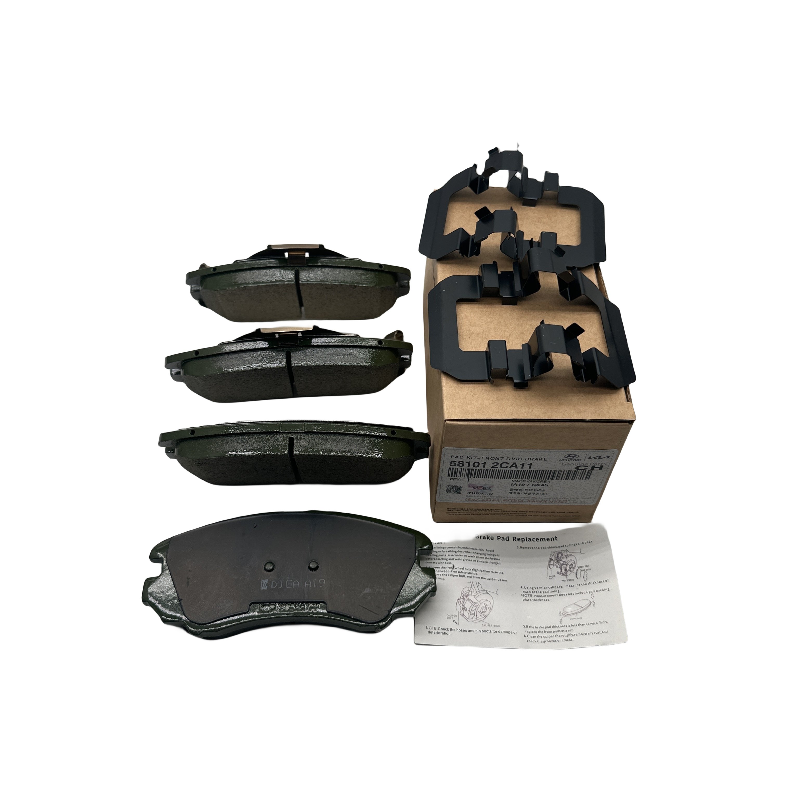 58101-2CA11 Adopts High-quality Original Brake Pad Brake Block Kit From H-yundai TUSCANI in Korea 58101-2CA11