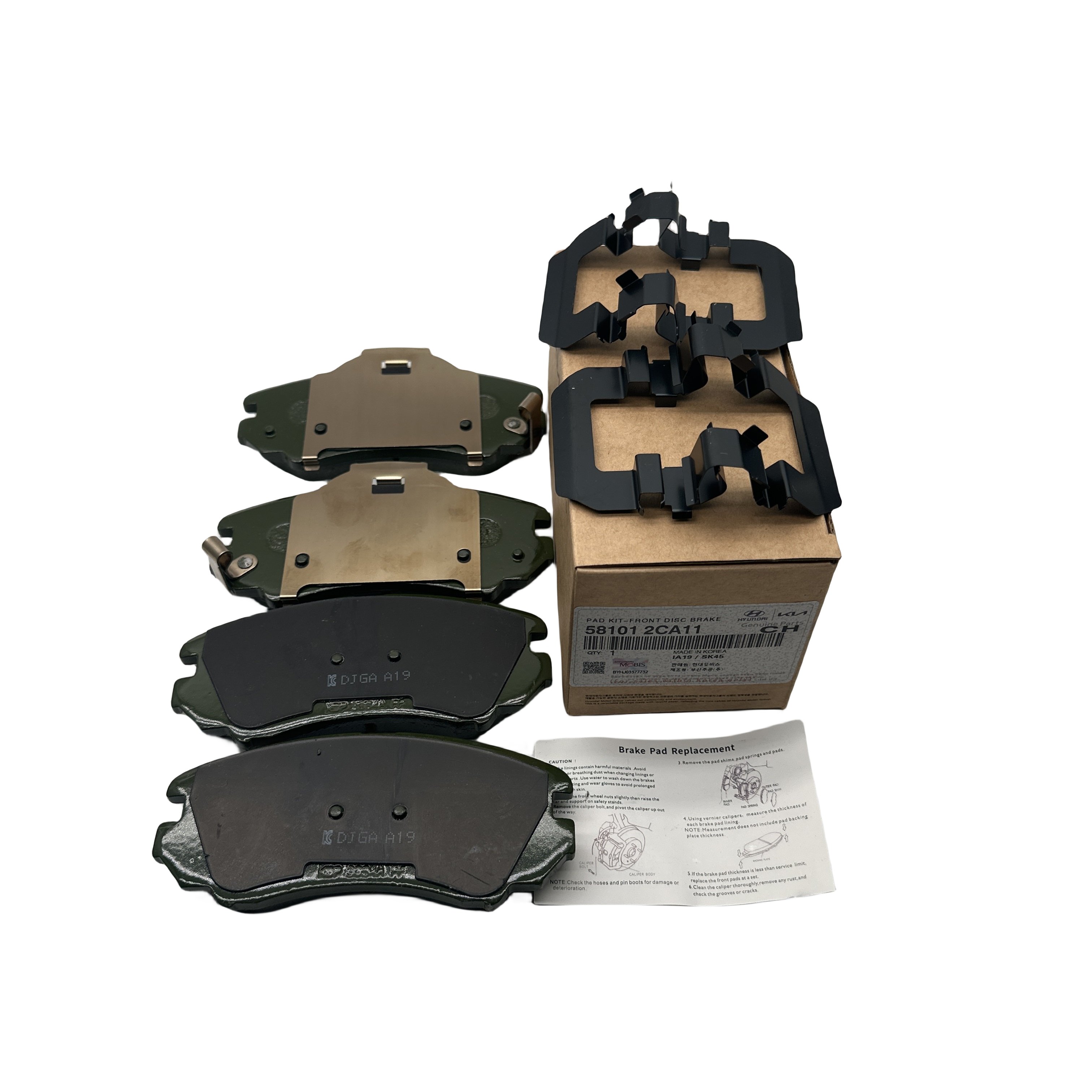 58101-2CA11 Adopts High-quality Original Brake Pad Brake Block Kit From H-yundai TUSCANI in Korea 58101-2CA11