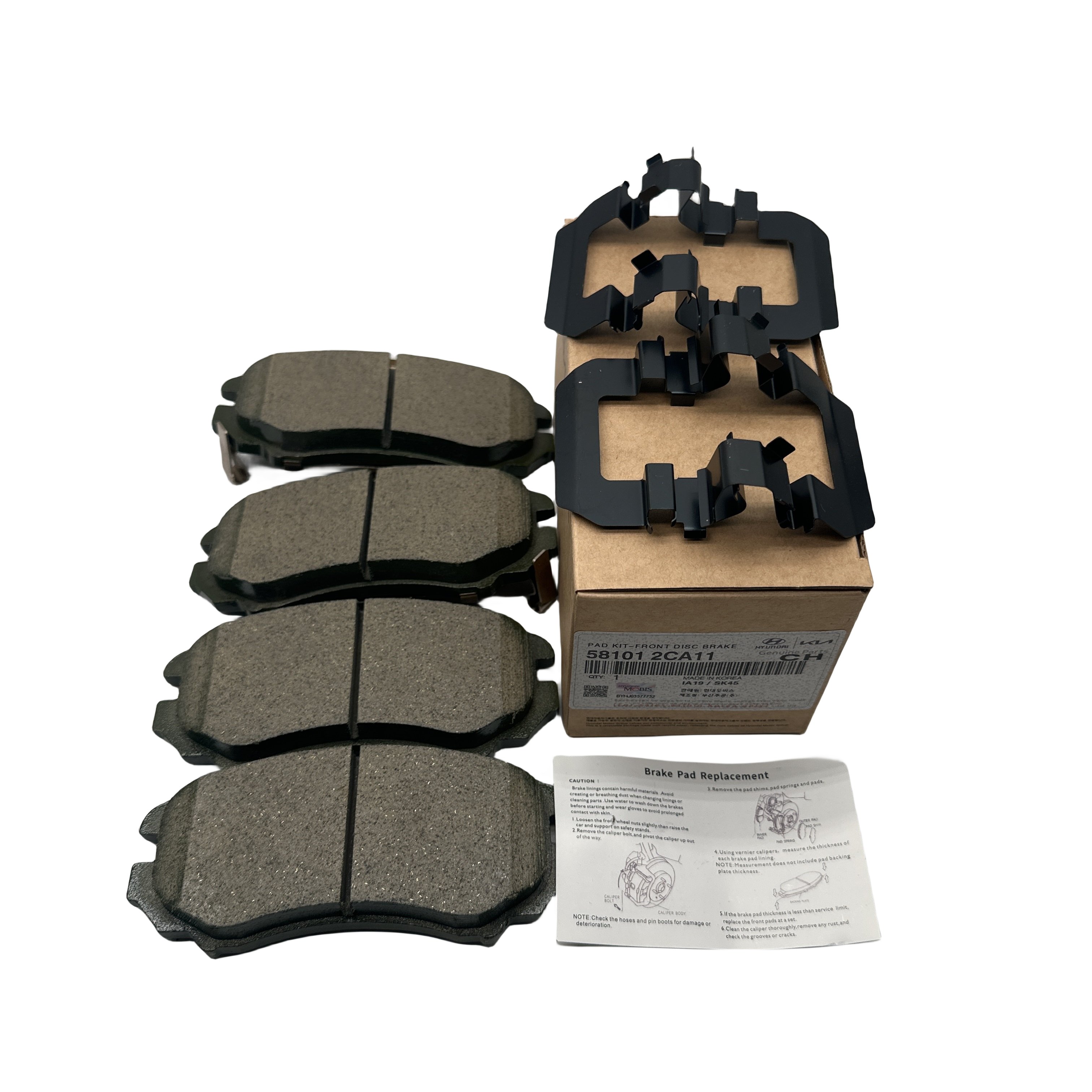 58101-2CA11 Adopts High-quality Original Brake Pad Brake Block Kit From H-yundai TUSCANI in Korea 58101-2CA11
