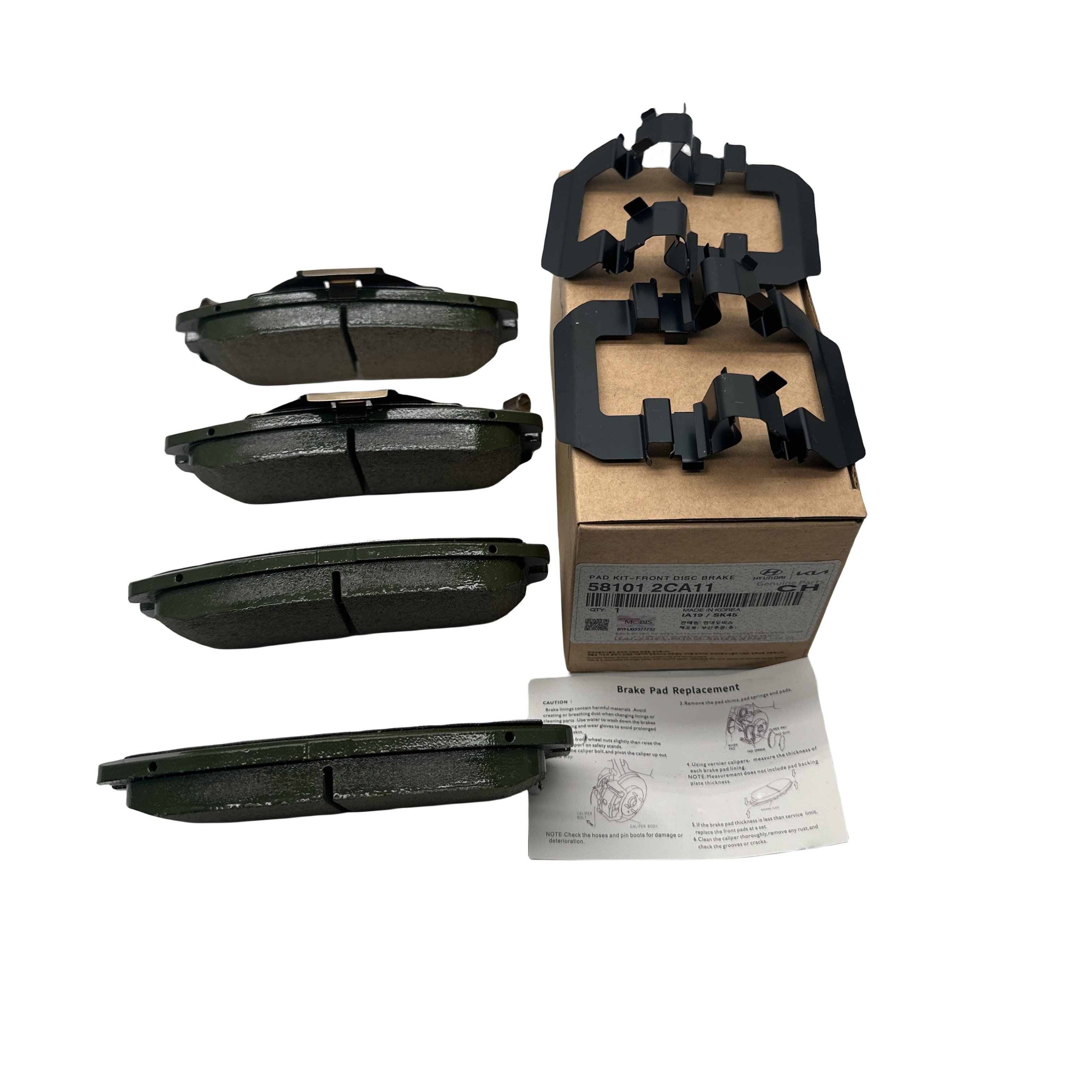 58101-2CA11 Adopts High-quality Original Brake Pad Brake Block Kit From H-yundai TUSCANI in Korea 58101-2CA11