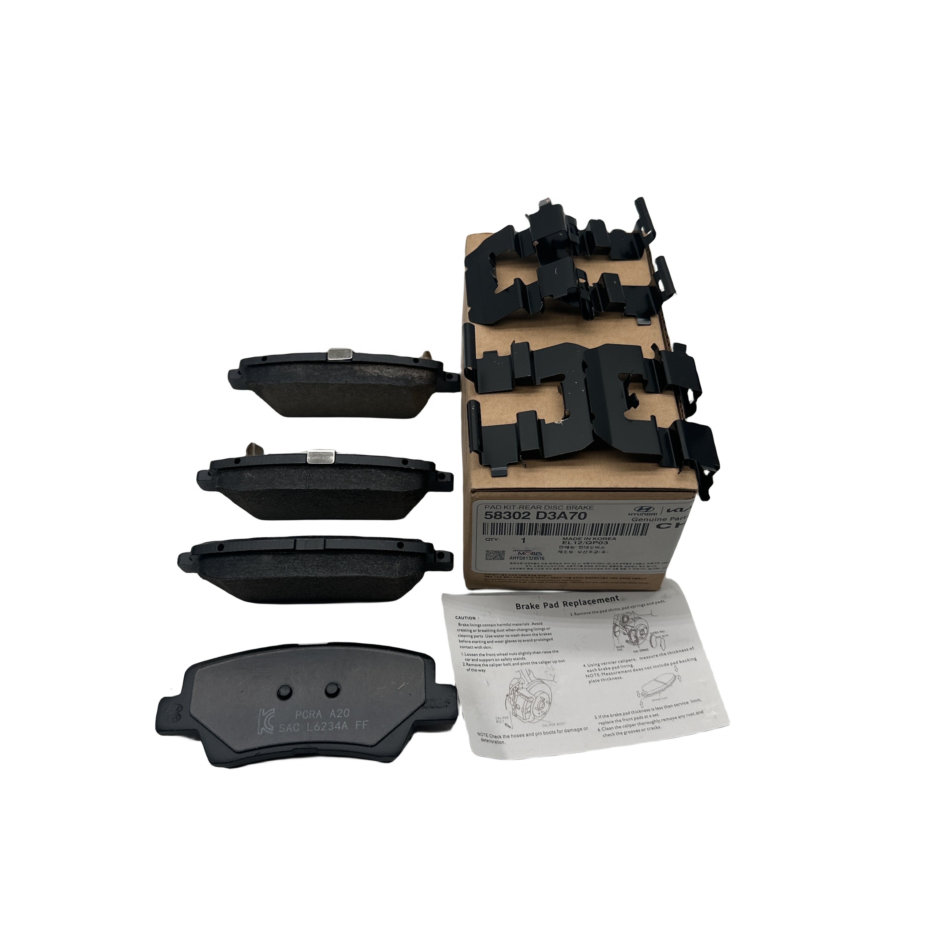 58302-D3A70 Brake System Automotive Accessories Ceramic Disc Brake Pads 58302-D3A80