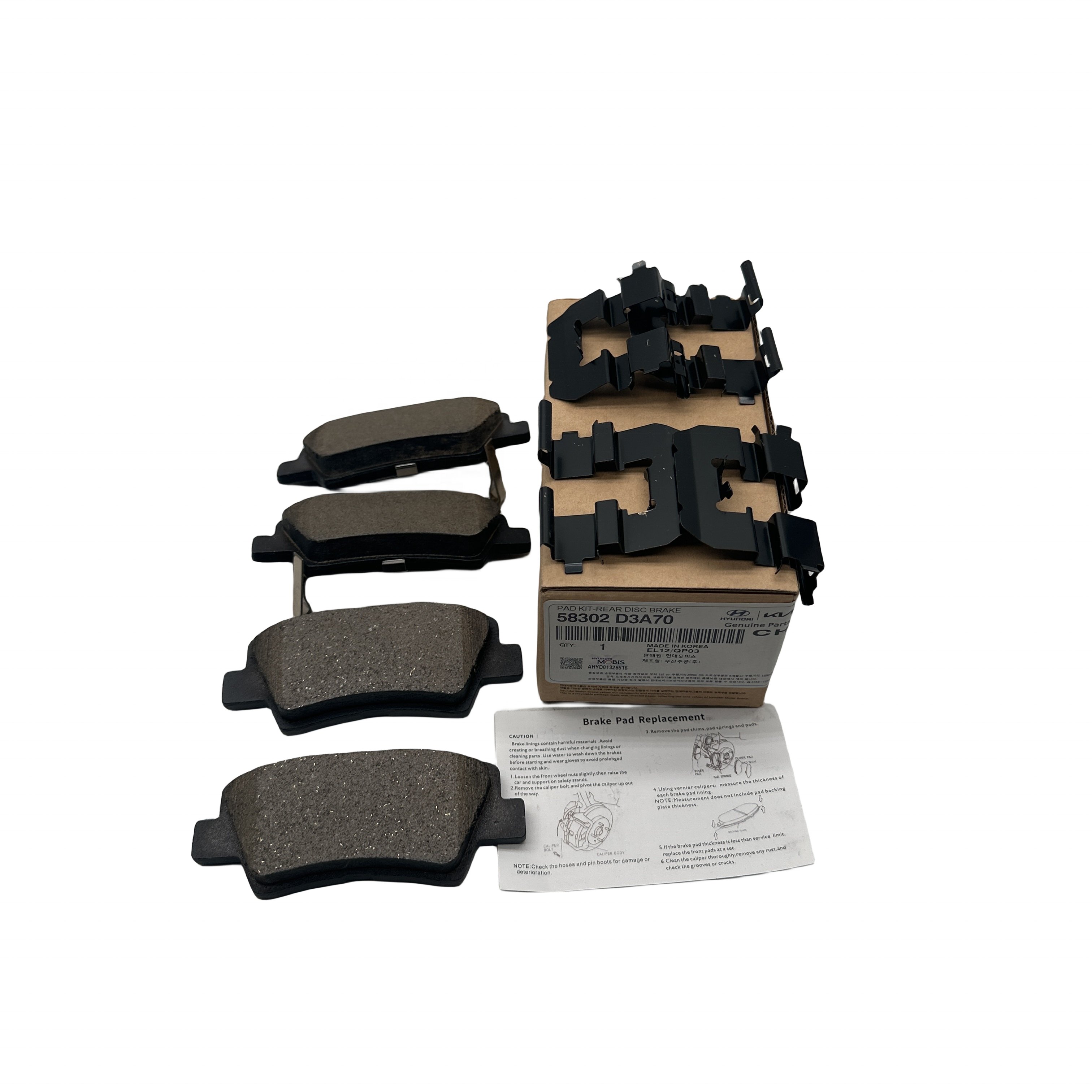 58302-D3A70 Brake System Automotive Accessories Ceramic Disc Brake Pads 58302-D3A80