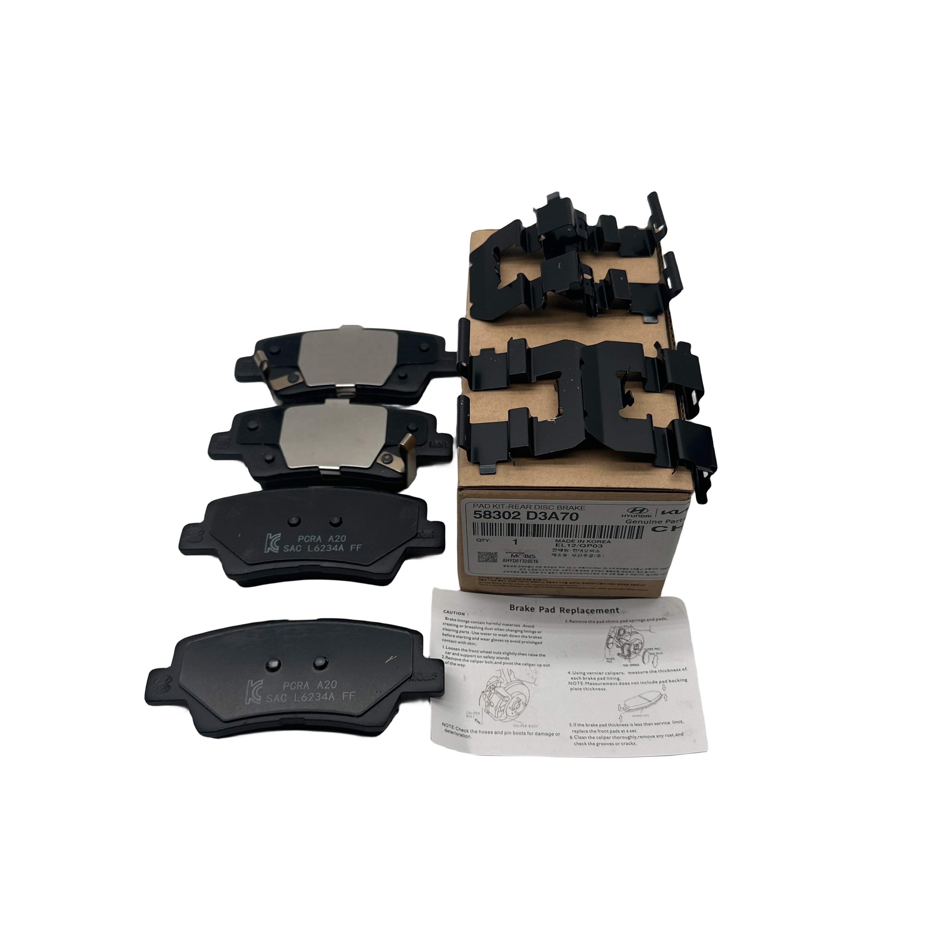 58302-D3A70 Brake System Automotive Accessories Ceramic Disc Brake Pads 58302-D3A80