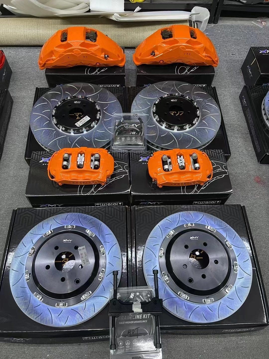 2024 New Racing Brake Kit Caliper Rotor Pads Brake Set for Ferrari Lamborghini Ford Brake System