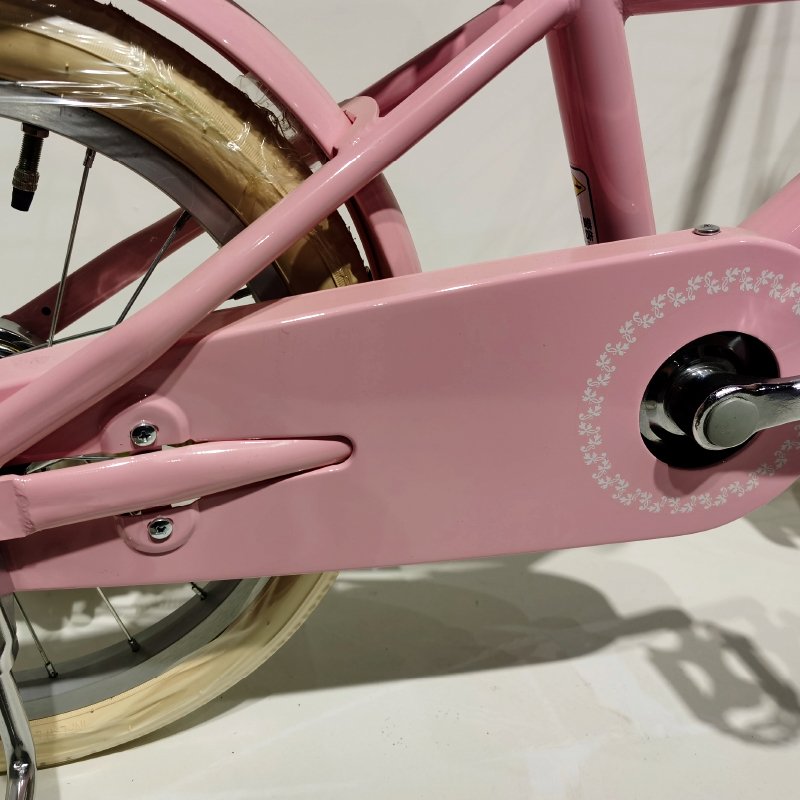 High Quality 16 Inch Girls Bicycle for Kids Single Speed Steel Fork Bike with Ordinary Pedal and Brake Line Cycle