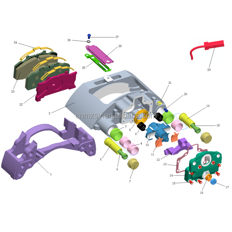 China Bus Hot Parts Brake Calipers for Higer Bus Youtong Bus