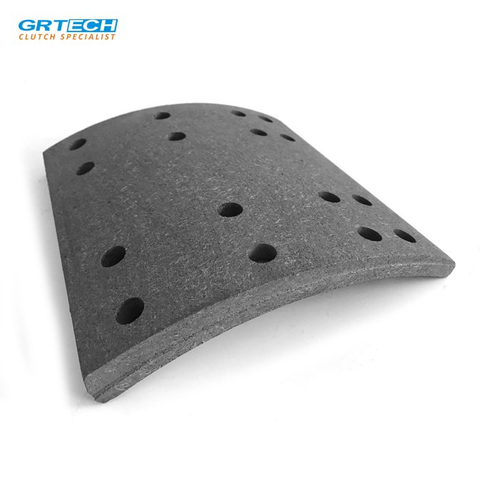 GRT-K8 High Quality Non-asbestos Material Truck Brake Parts Drum Brake Shoe Lining Manufacturer for Trailer