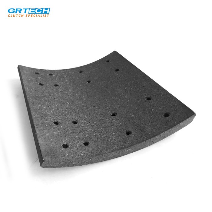 GRT-K8 High Quality Non-asbestos Material Truck Brake Parts Drum Brake Shoe Lining Manufacturer for Trailer