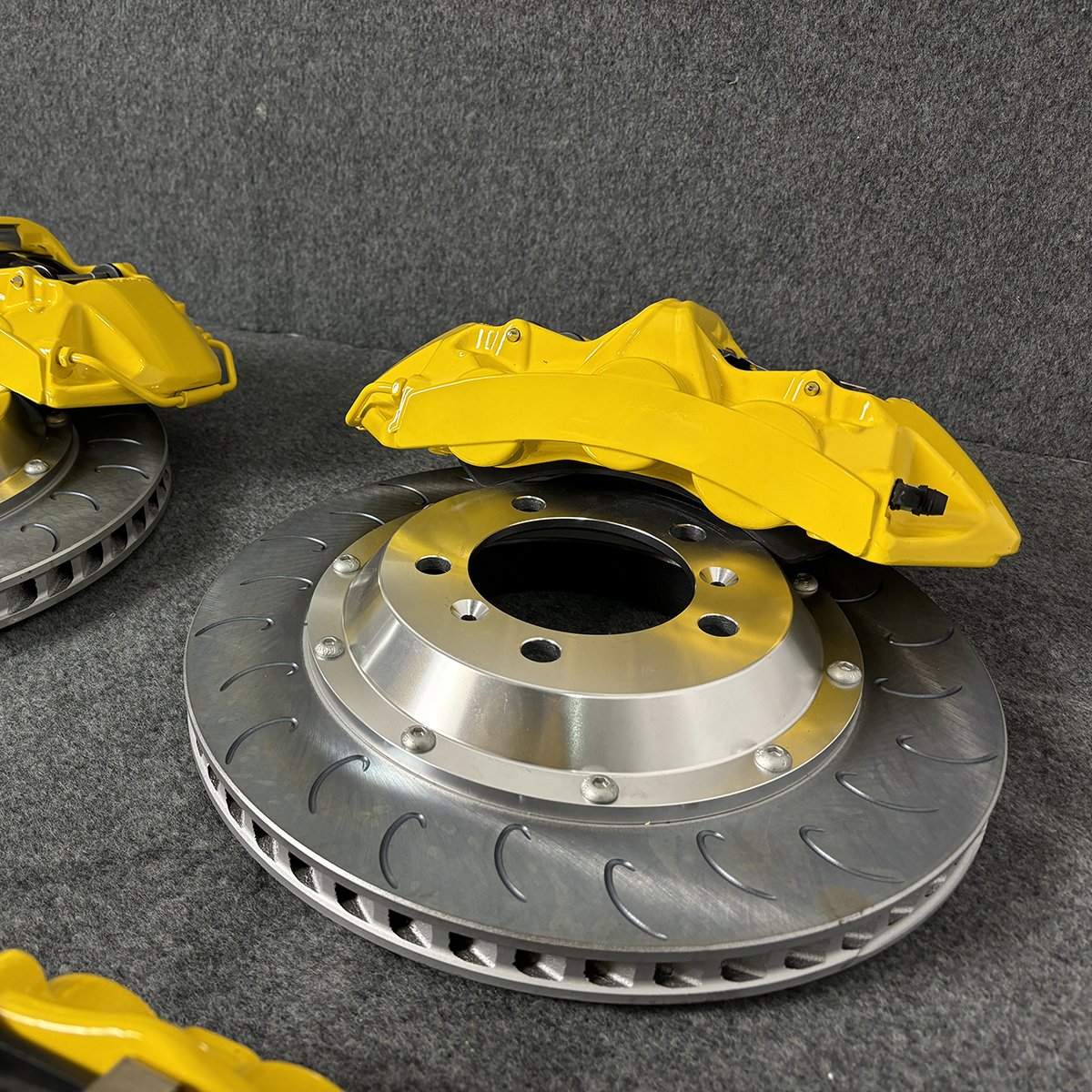 Yellow Brake Kit :Front GT6 6-piston Car Caliper, Rear GT4 4-piston Brake Caliper for Civic Type R Fit Jazz Accord NSX Series