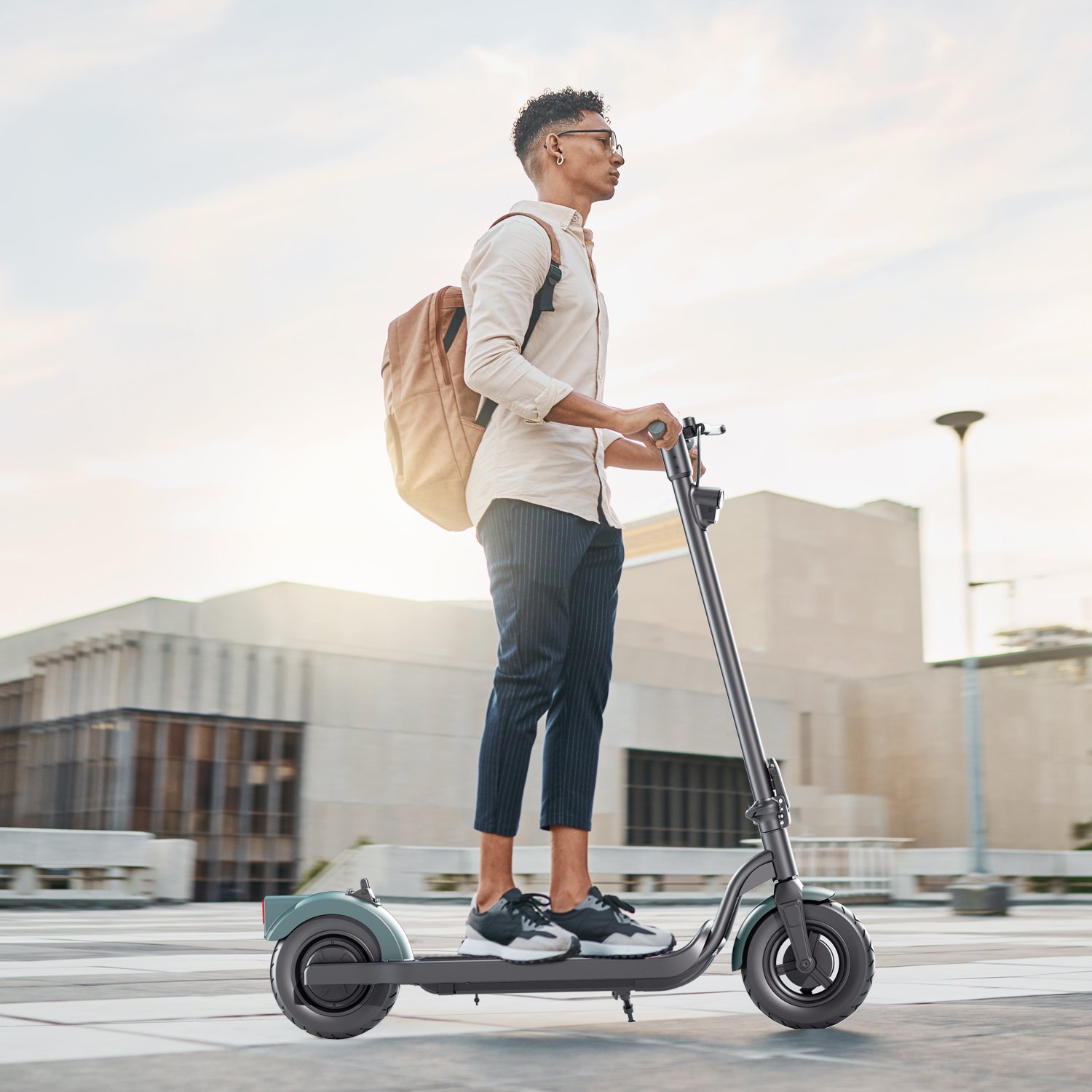 Factory Sale 500W Elektro Roller 10in Wheel Lithium Drum Brake Fat Tire City Coco E Adult City Scooter
