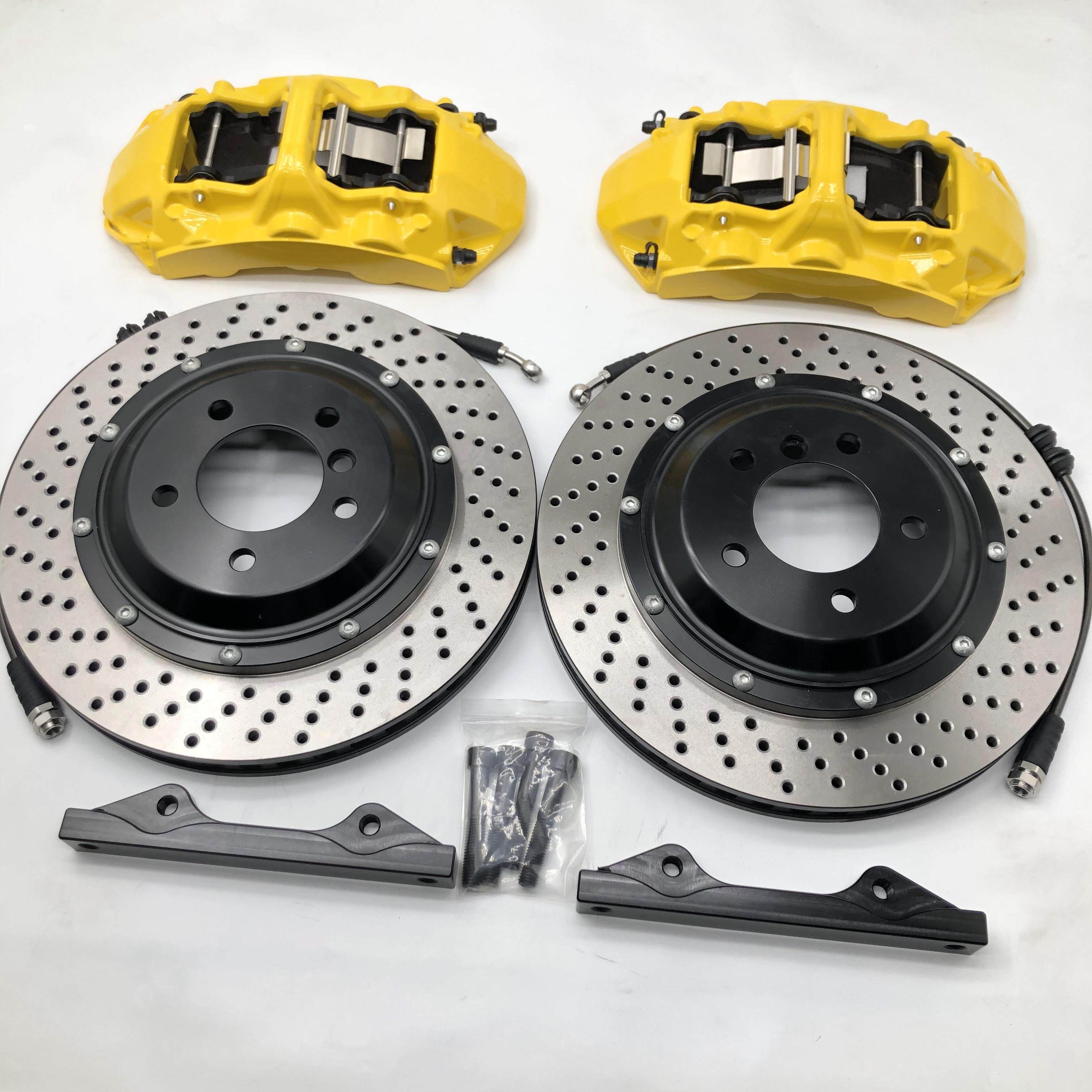 Jekit 6 Pot Brake Caliper 2pc Floating Rotor 380x34mm for nissan Patrol Y61 audi Tt Mk2