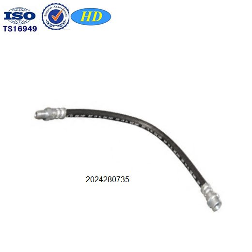 Nylon Auto Brake Hose Brake Hydraulic Part 2024280735 Front Axle Automobile Brake Oil Pipe