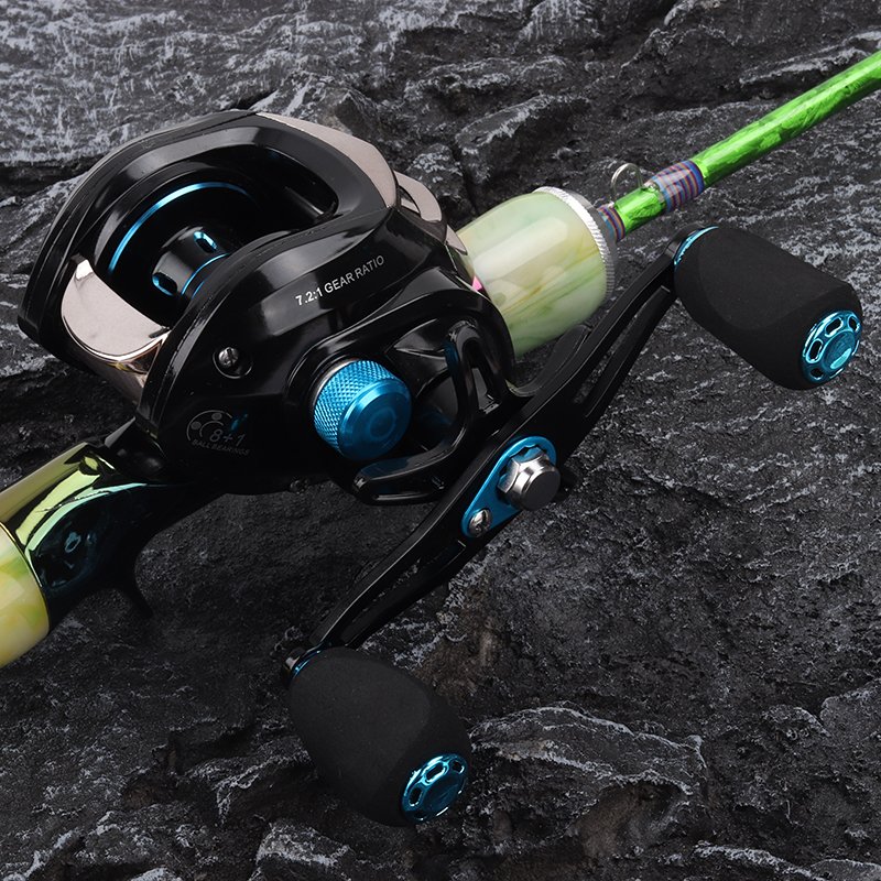 Top Right AK Baitcaster Reel Universal Drop Reel Bait Casting Fishing Reel With 8kg Magnetic Brake for Fishing