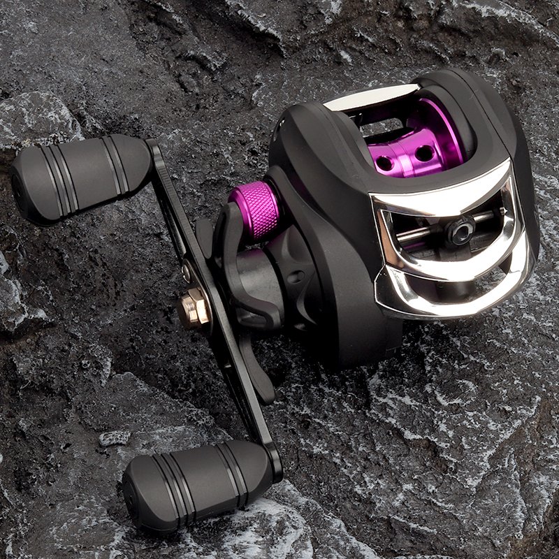 Top Right AK Baitcaster Reel Universal Drop Reel Bait Casting Fishing Reel With 8kg Magnetic Brake for Fishing