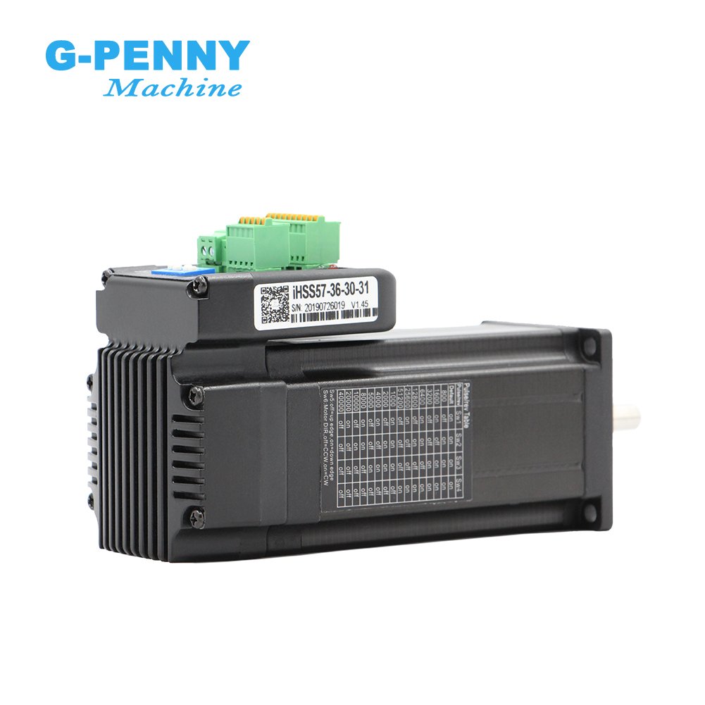 Nema23 IHSS57-36-30 3Nm 5.0A 24~50vDC 428Oz-in Integrated Closed Loop Stepper Motor with Driver Kit