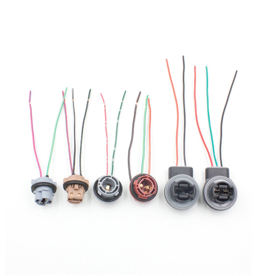 1156 1157 7440 7443 3156 3157 Led Light Bulbs Socket 1156 BA15S T10 Led Bulb Holder Wiring Harness Extension Connector Adapter