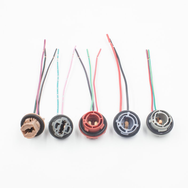 1156 1157 7440 7443 3156 3157 Led Light Bulbs Socket 1156 BA15S T10 Led Bulb Holder Wiring Harness Extension Connector Adapter