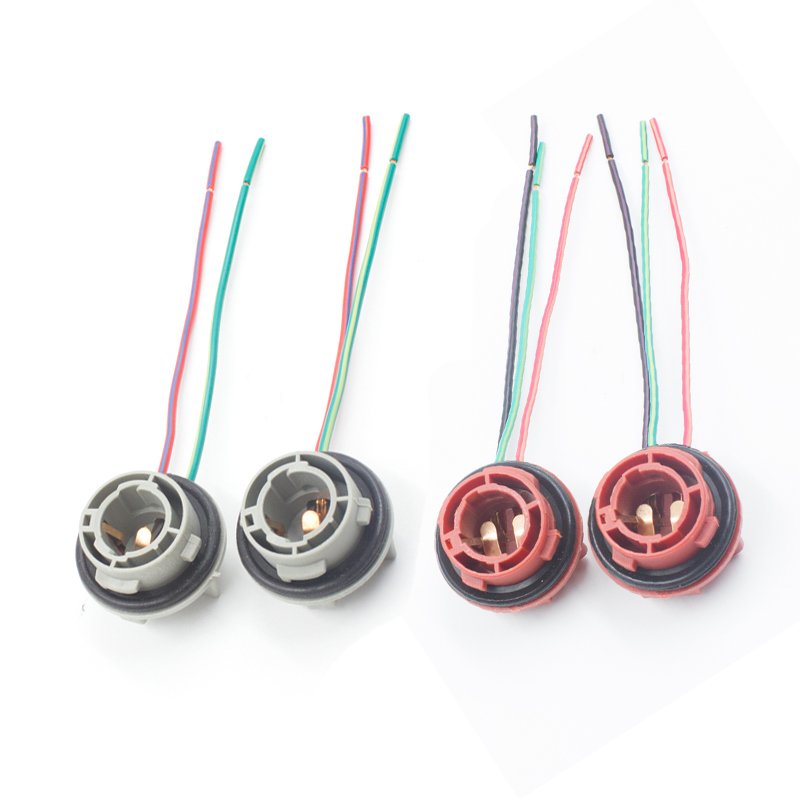 1156 1157 7440 7443 3156 3157 Led Light Bulbs Socket 1156 BA15S T10 Led Bulb Holder Wiring Harness Extension Connector Adapter