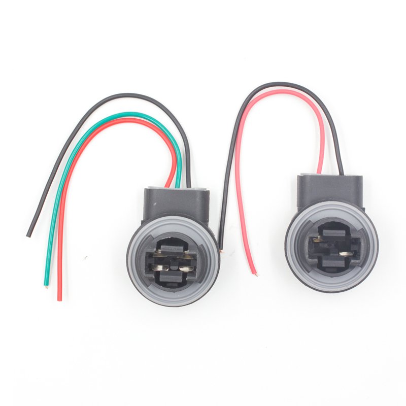 1156 1157 7440 7443 3156 3157 Led Light Bulbs Socket 1156 BA15S T10 Led Bulb Holder Wiring Harness Extension Connector Adapter