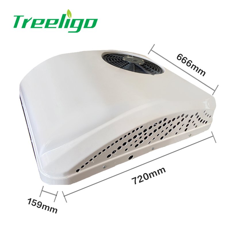 Parking air Conditioner 12V 24V Roof Top air Conditioner for Truck RV Camper Van Tractor Parking Cooler
