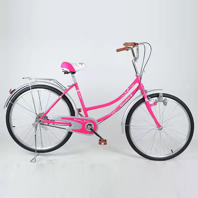 Old Model 26inch Adult Bicycle Cheap comfort City Bikes Compact City Bike 26 Bicicleta De Ciu with Basket and Rear Seat