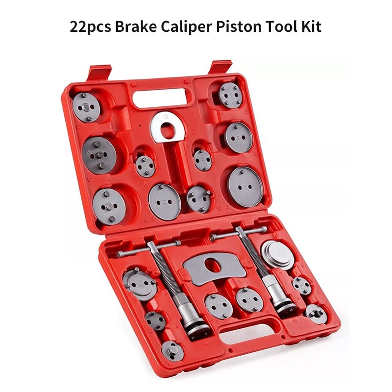 22 Pcs Universal Disc Brake Pad Caliper Piston Wind Back Service Tool Kit