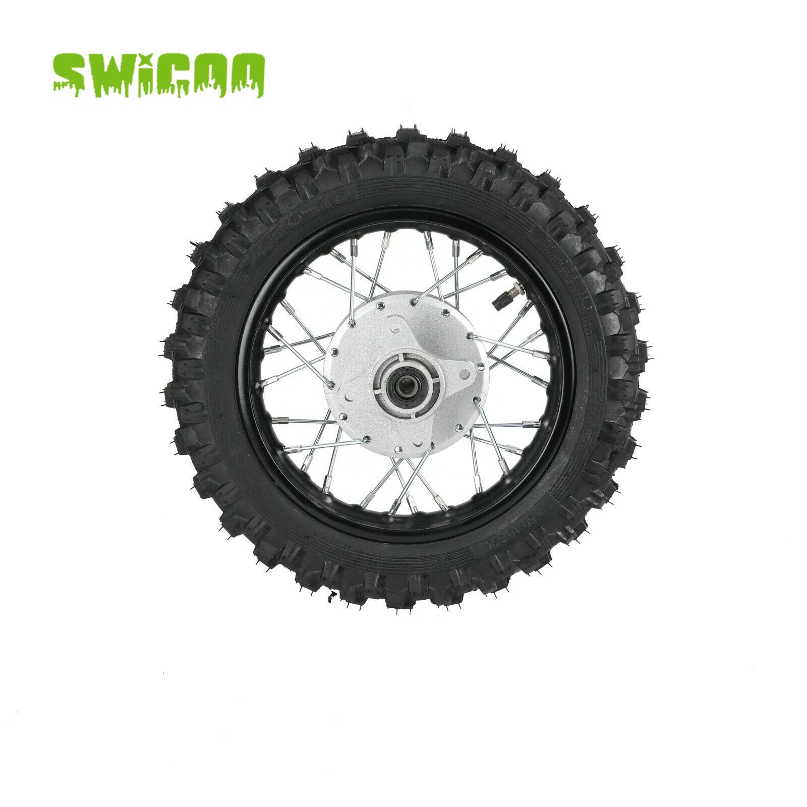 Rear Drum Brake Wheel Knobby Tyre Wheel for Honda CRF50 XR50 TTR50 Pit Bike 70cc 110c