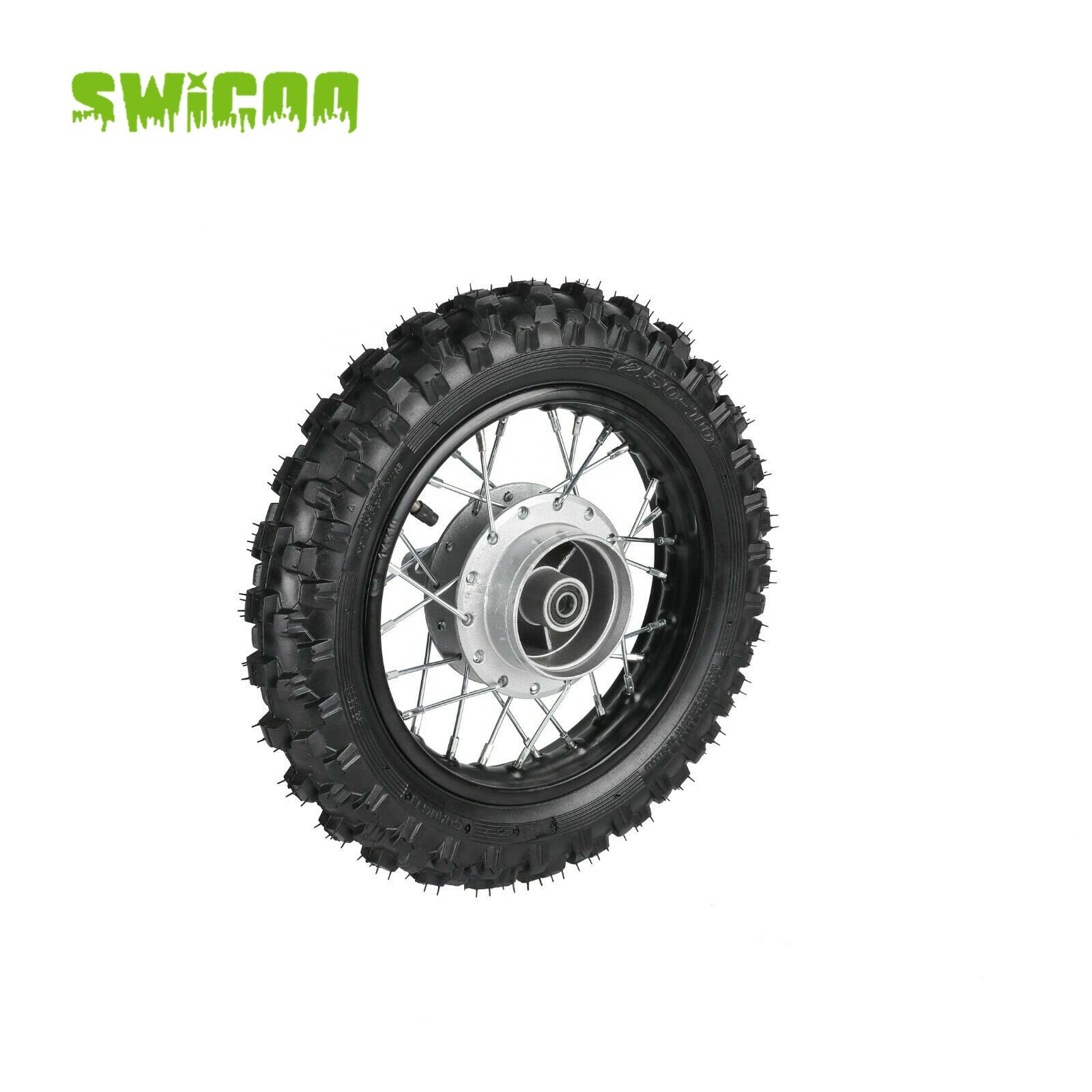 Rear Drum Brake Wheel Knobby Tyre Wheel for Honda CRF50 XR50 TTR50 Pit Bike 70cc 110c