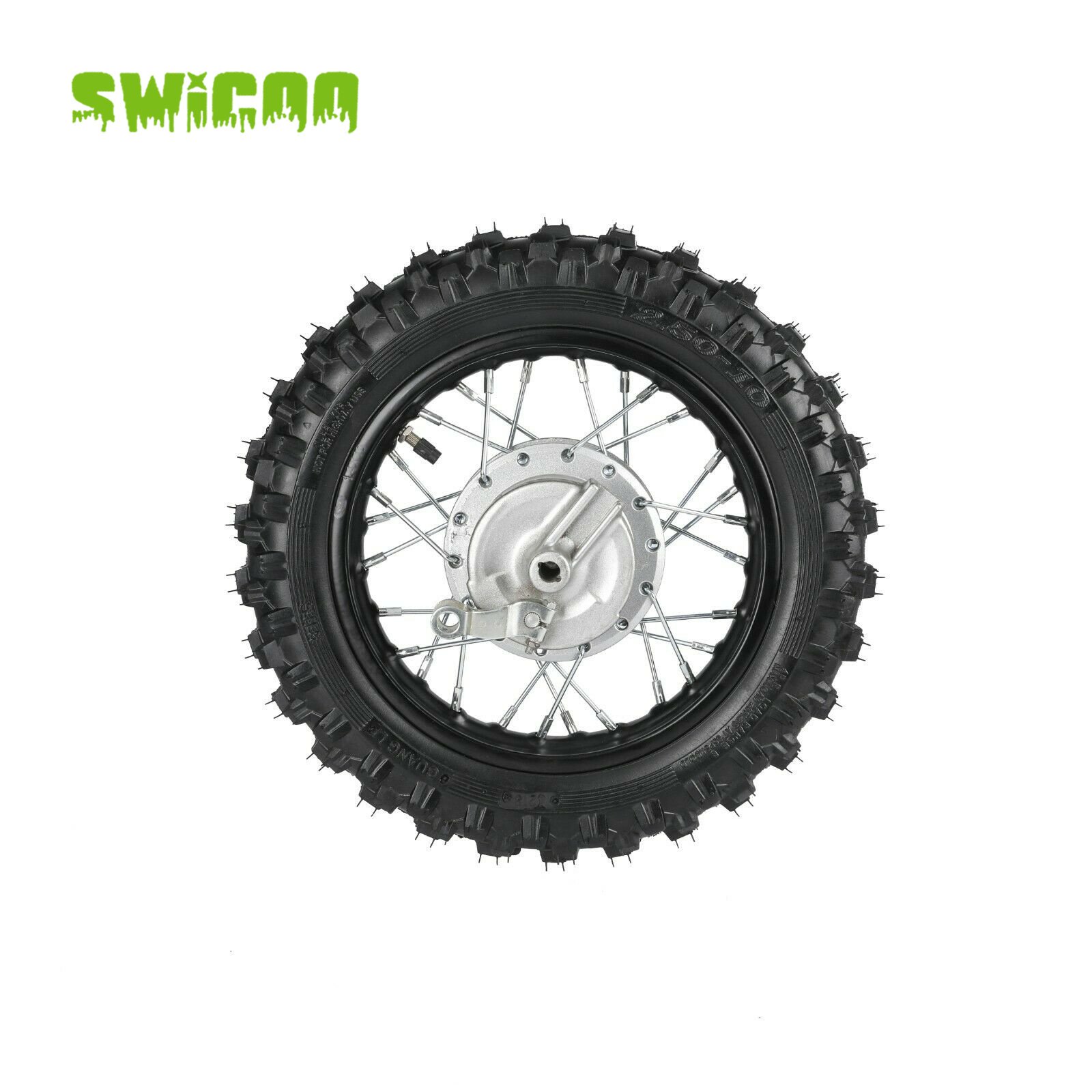 Rear Drum Brake Wheel Knobby Tyre Wheel for Honda CRF50 XR50 TTR50 Pit Bike 70cc 110c