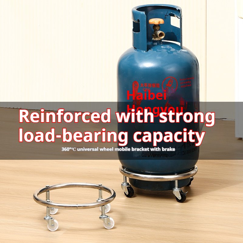 Kitchen Storage Rack, Gas Bottle Trolley, Movable Bracket, Flower Bracket