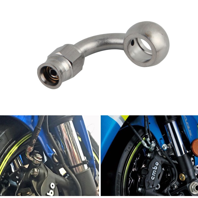 Kangbo Female AN3 -3 3AN 3/8 Brake PTFE Hose End Fitting Adapter Stainless Steel Straight 45 90 Degree Brake Fittings