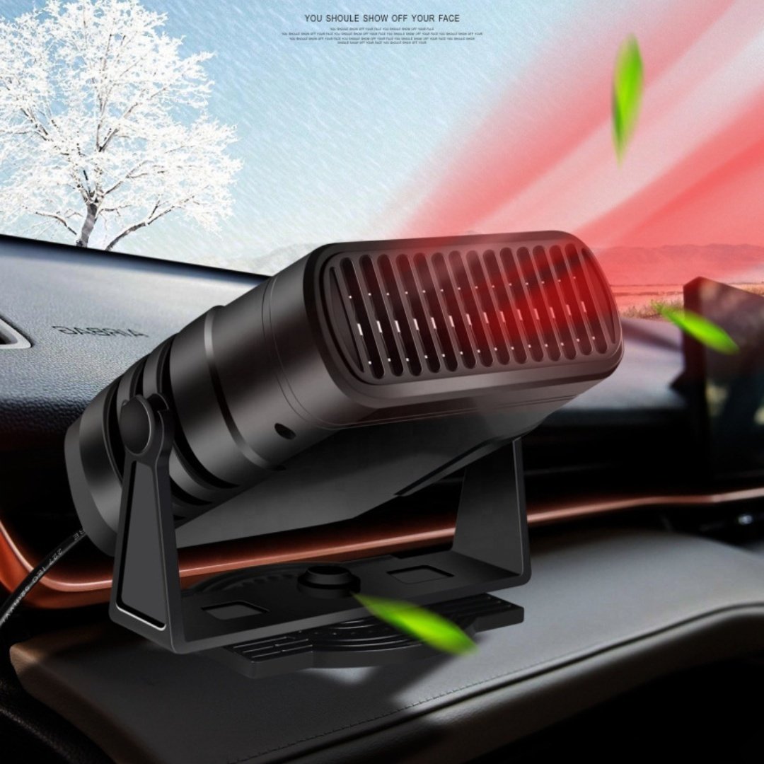 Portable Car 2 In 1 Fun & Heater Fan Vehicle Electronic Air Heater 12V /24V Car Windshield Heater Defogger Demister Defroster