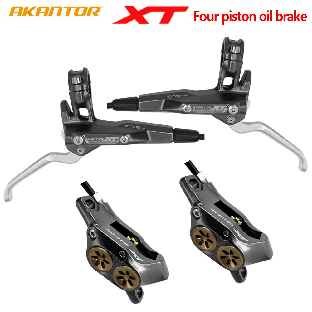AKANTOR XT 4 Posin Hydraulic Disc Brake for MTB Bike Front 850mm Rear 1500mm Ultralight Oil Disc Brake Bicycle Parts
