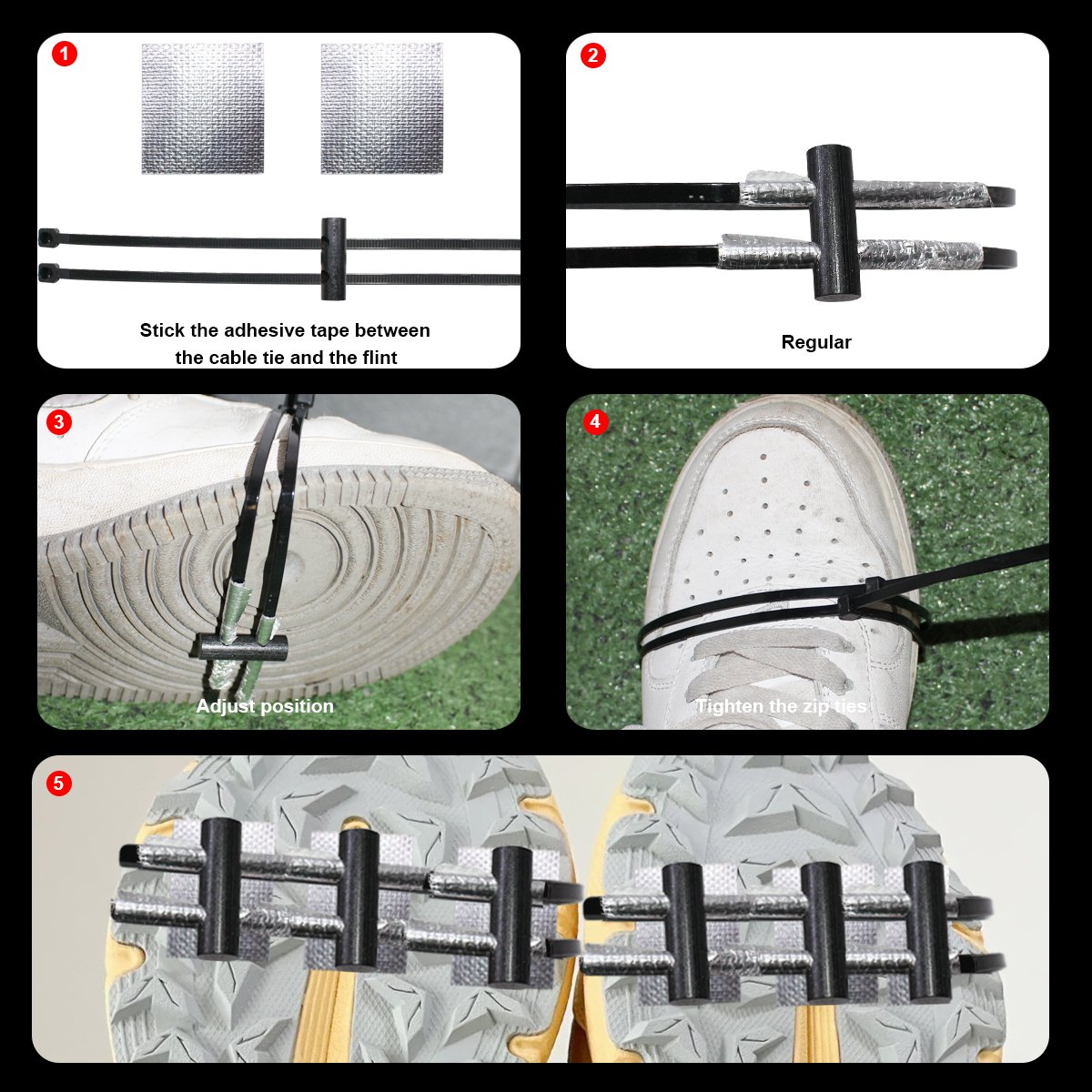 Outdoor Feuerstein Sparks Flint Stone for Skateboard and Motorcycle Shoes Foot Brake