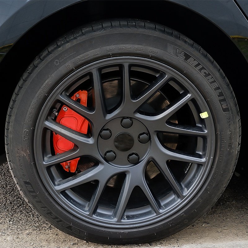 Brake Caliper Covers for Tesla Model 3 2024 Highland Wheel Hub Modification Accessories 4Pcs 12 Color-Logo Sticker Not Included