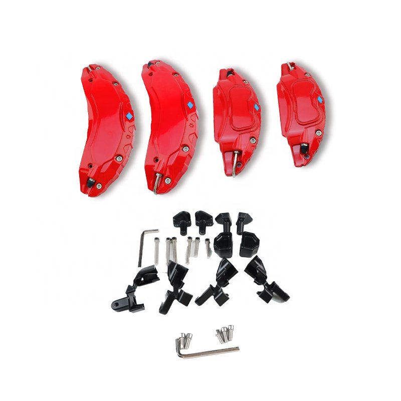 Brake Caliper Covers for Tesla Model 3 2024 Highland Wheel Hub Modification Accessories 4Pcs 12 Color-Logo Sticker Not Included