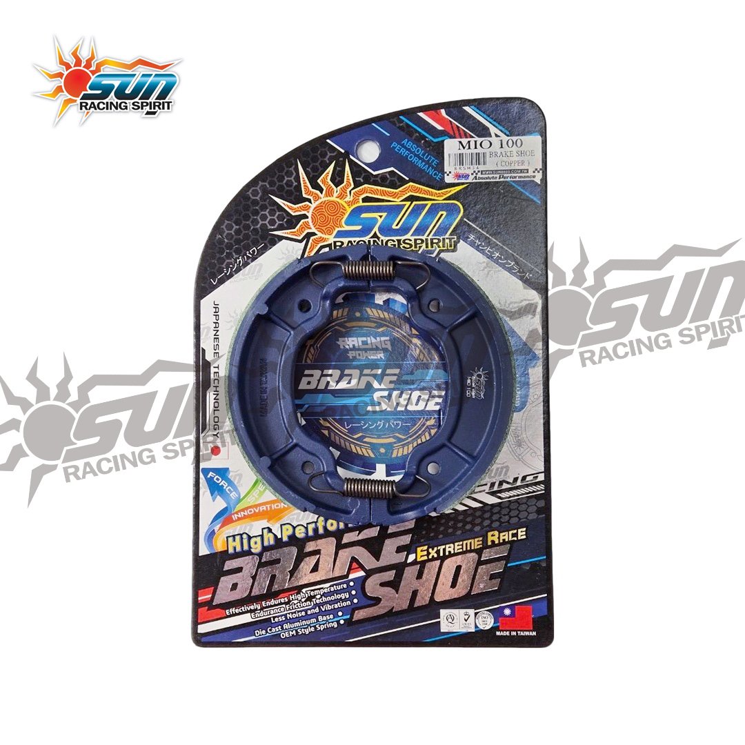 Sun Racing MIO100 Taiwan for Retrofit and Upgrade Technology Motorcycle Drum Brake Shoe Lining