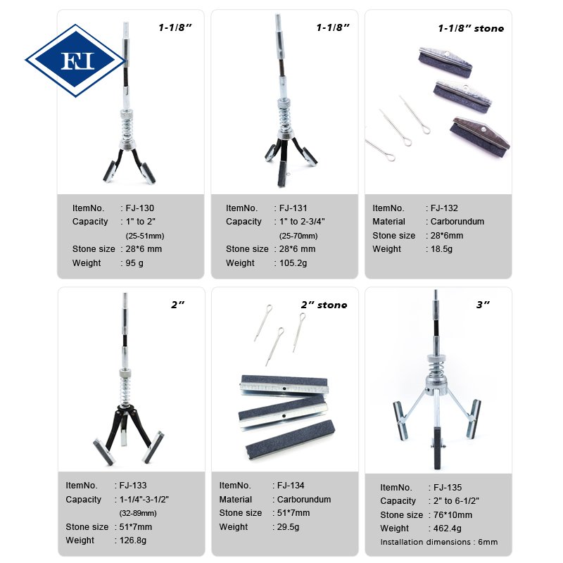 1inch 2inch 3inch 4inch Engine Brake Tools Cylinder Hone Tool Kits with Replacement Stones 100 Grit 220 Grit 400 Grit