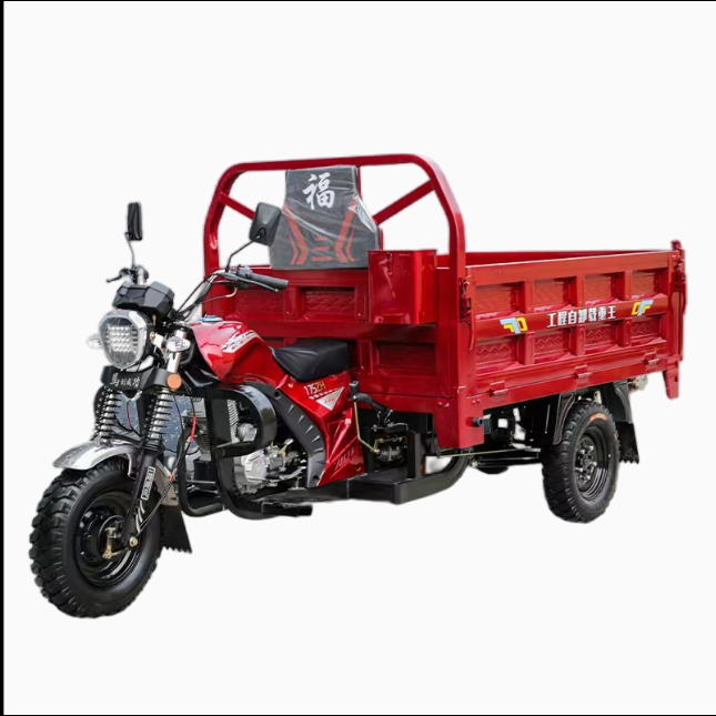 China Hot Sale Model Long Driver Seat Tricycle Motorcycle Gasoline Other Motorcycle Engine Systems Cargo Tricycle