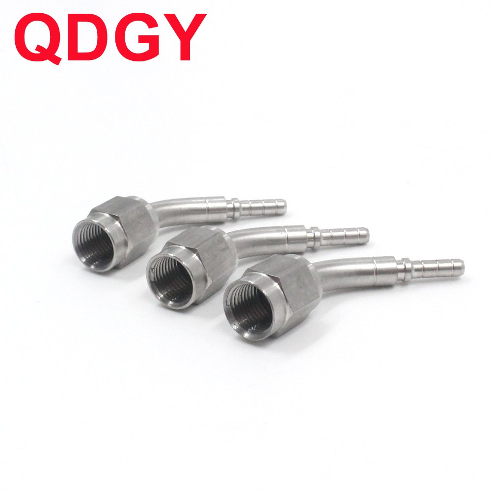 Stainless Steel Carbon Steel Auto Brake Hoses with PTFE Liner Conjoined with Crimped Female Hose Ends
