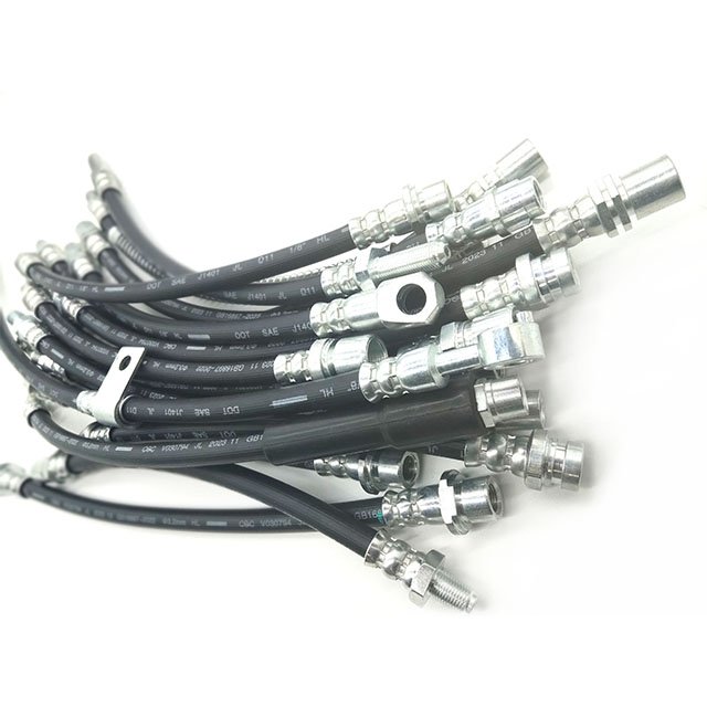 High Quality Certified Auto Brake Hoses Super Flexible Reinforcement Rubber Material Long Service Life Hydraulic Brake Hose