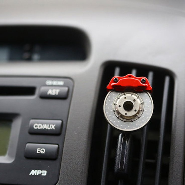 Alloy Metal Wholesale Auto Disc Brake Caliper Solid Fresheners Car Vent Perfume