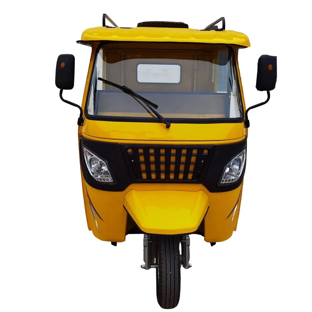 200cc Tuk Tuk Motorcycles Open Body Reverse Tricycles for Passenger Use