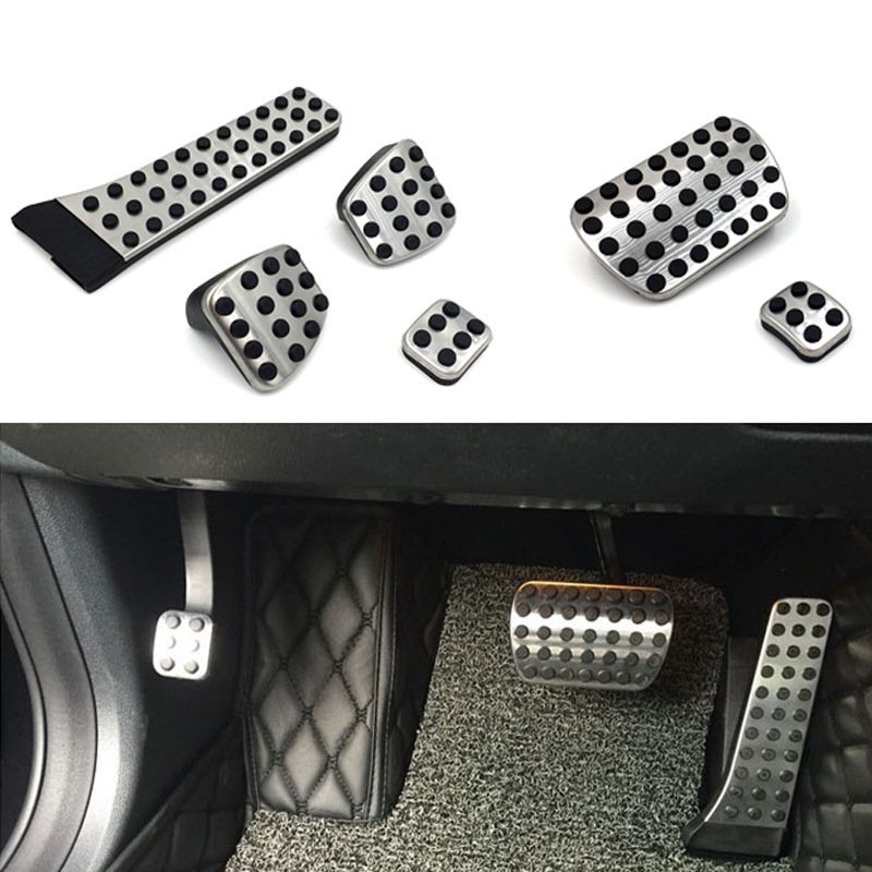 QSF Suitable for Mercedes Benz C-Class E-Class GLC GLK CLS GLE S Throttle Brake Rest Area Metal Foot Pedals