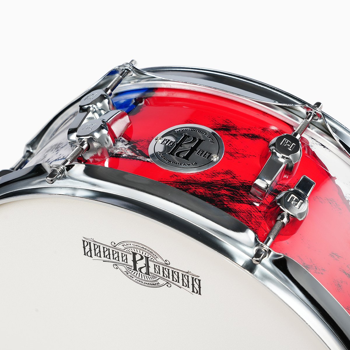 PD Professional Drum Set 5 Drums and 3 Cymbals Double-headed Skins Adult Drum Set.